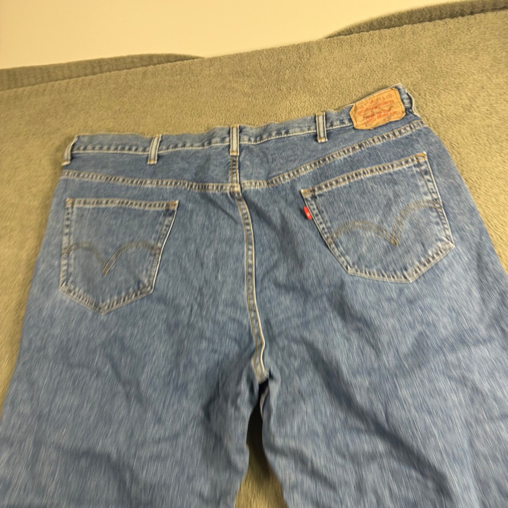 Levis 550 Relaxed Fit Jeans Mens 44x30 Medium Wash Blue Tapered Leg Denim 00550
